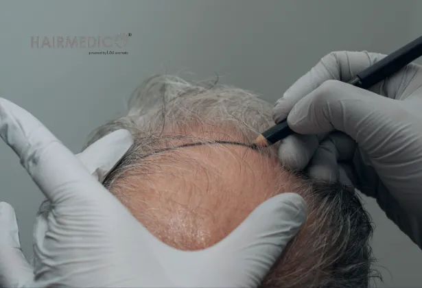 Forfait de greffe de cheveux turc
