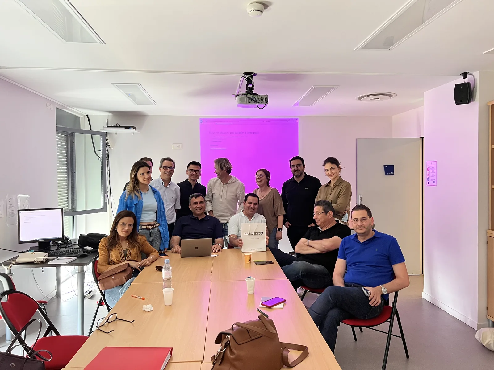 Hairmedico's clinical and coordination team in an international case-review meeting