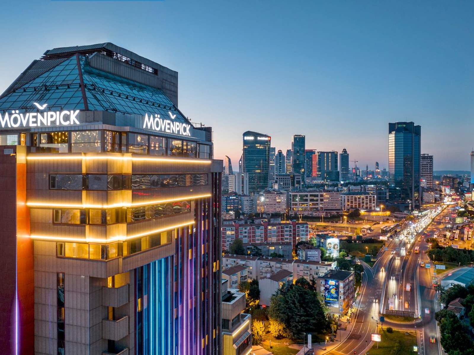 Mövenpick Hotel Istanbul Bosphorus exterior on the Bosphorus waterfront